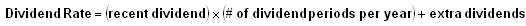 Dividend Rate